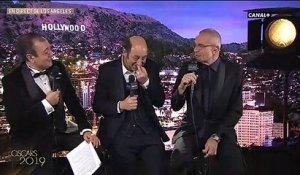 Didier Allouch et Laurent Weil victimes d'un énorme fou rire pendant les Oscars 2019 sur Canal+