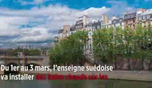 Ikea fait polémique avec ses bains chauds sur les quais de Seine