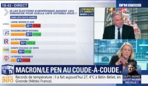 Européennes: Emmanuel Macron et Marine Le Pen sont au coude-à-coude (2/2)