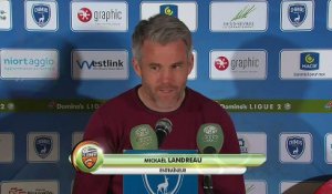 La réaction de Mickaël Landreau après Niort - FC Lorient (2-2) 18-19