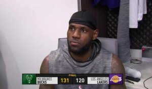 LeBron gives his thoughts after the Lakers' loss to Milwaukee