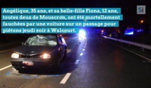 Angélique, 35 ans, et sa belle-fille Fiona, 12 ans, toutes deux de Mouscron, ont été mortellement fauchées par une voiture sur un passage pour piétons jeudi soir à Walcourt.