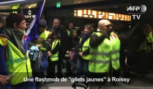 "Gilets jaunes": un flasmob contre la vente d'Aéroports de Paris