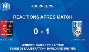 [NATIONAL] J25 Réactions après match USBCO - Dunkerque