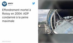 Effondrement mortel à Roissy en 2004. ADP condamné à 225 000 euros d’amende, la peine maximale