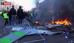Champs-Elysées : plusieurs incendies déclenchés en marge des manifestations