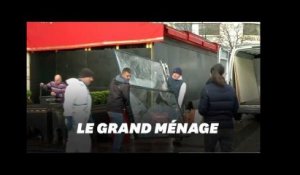 Après l&#39;acte XVIII le grand nettoyage sur les Champs-Élysées