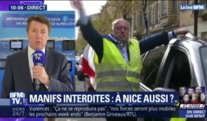 Christian Estrosi, maire de Nice (LR): "J'ai demandé les mêmes mesures d'interdiction de manifester à Nice" qu'à Paris ou Bordeaux