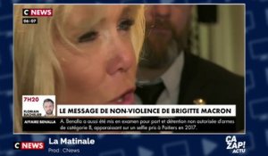 "Non à ce monde de violence" : le message de Brigitte Macron aux Gilets jaunes