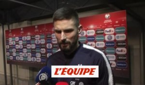 Giroud «On a fait de très bonnes choses» - Foot - Euro (Q) - Bleus