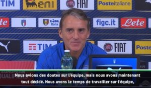 Italie - Mancini : "Pas facile de remplacer certains joueurs"