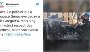 Le policier qui a poussé la septuagénaire à Nice exprime ses "regrets" mais a "respecté les ordres"