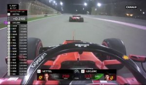 Grosse bagarre entre Ferrari en tête de la course