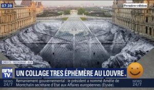 Très beau vu de haut, pourquoi le collage de JR au Louvre n'a duré que quelques heures?