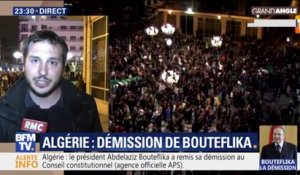 L'allégresse des Algérois après l'annonce de la démission de Bouteflika