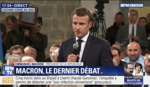 Emmanuel Macron: "Parfois on a trop tendance à dire que c'est celui qui est tout en haut qui est responsable de tout"