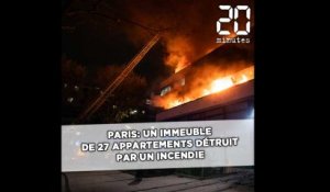 Paris: Un immeuble de 27 appartements détruit par un incendie dans le XIXe