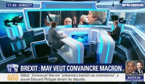 Brexit: Thèresa May veut convaincre Emmanuel Macron