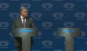 Election en Ukraine : le débat solo de Porochenko
