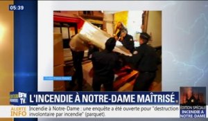 Les premières images de l'évacuation des œuvres de Notre-Dame lors de l'incendie