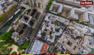 Notre-Dame de Paris : des images vues du ciel après l'incendie