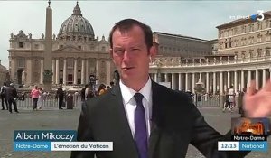 Incendie de Notre-Dame de Paris : le Vatican veut aider à la reconstruction