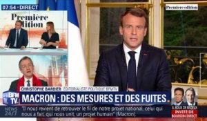 L’édito de Christophe Barbier: Macron, des mesures et des fuites