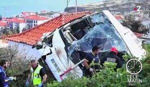 Portugal : 29 morts dans un accident de car à Madère
