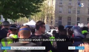 Bretagne : des tags haineux sur une gendarmerie