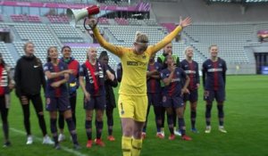 La joie et les réactions après la victoire face à Bordeaux