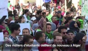 Algérie: des milliers d'étudiants de nouveau dans la rue