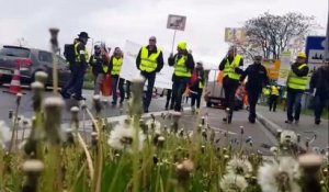 Kehl : une poignée de gilets jaunes sur le pont