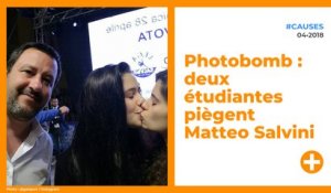 Photobomb : deux étudiantes piègent Matteo Salvini