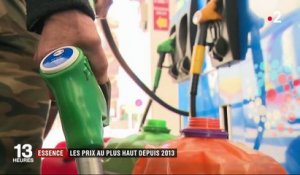 Essence : les prix au plus haut depuis 2013