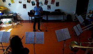 Répétitions des élèves du conservatoire de musique du pays de Montbéliard avant le festival du trombone de Roubaix