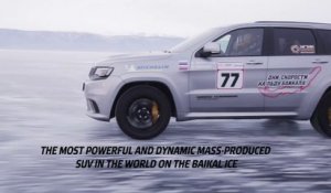 Automobile : Jeep Grand Cherokee bat un record de vitesse sur glace au Lac Baikal