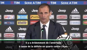 Juventus - Allegri fait le point et pense toujours à l'Ajax