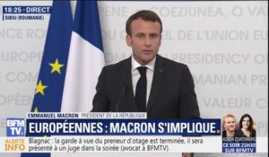 Emmanuel Macron sur les européennes: "Nous avons besoin de tout, sauf d'avoir le Rassemblement National en tête"