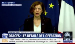 "C'est un véritable exploit", Florence Parly salue l'opération militaire qui a permis la libération d'otages français au Burkina Faso