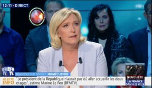 Pour Marine Le Pen (RN), "Emmanuel Macron transforme tout en malaise."
