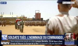 Les images de l'hommage du commando Hubert aux deux soldats français tués au Burkina Faso