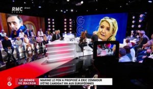 Le monde de Macron : Marine Le Pen a proposé à Eric Zemmour d'être candidat RN aux élections européennes - 14/05