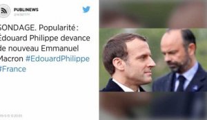 Popularité : Édouard Philippe devance de nouveau Emmanuel Macron