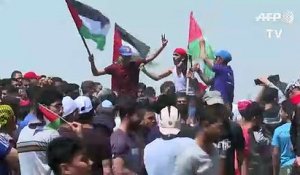 Des milliers de Palestiniens manifestent pour commémorer la "Nakba"