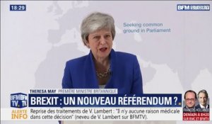 Brexit: Theresa May demande aux députés britanniques de faire "des compromis"