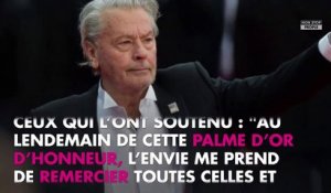 Alain Delon : sa touchante lettre de remerciement à son public après sa Palme d’honneur