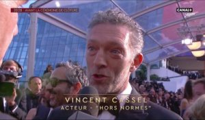 Vincent Cassel sur le tapis rouge pour le film Hors Normes - Cannes 2019