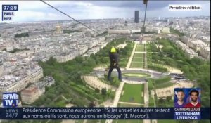 La géante tyrolienne depuis la tour Eiffel est de retour