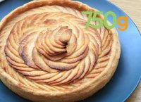 Recette de la tarte aux pommes rosace - 750g