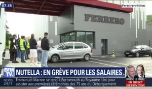 En grève, les salariés de l'usine Ferrero produisant le Nutella réclament une hausse de leurs salaires